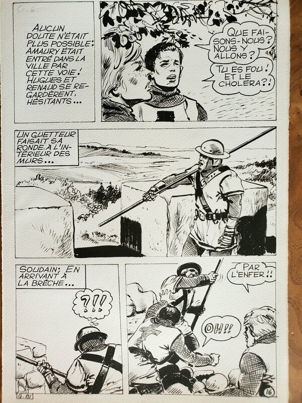 M V, BARON DE MALECORNE planche originale - Planche originale