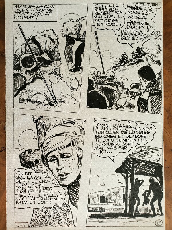 M V, BARON DE MALECORNE planche originale - Comic Strip