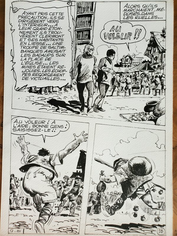 M V, BARON DE MALECORNE planche originale - Comic Strip