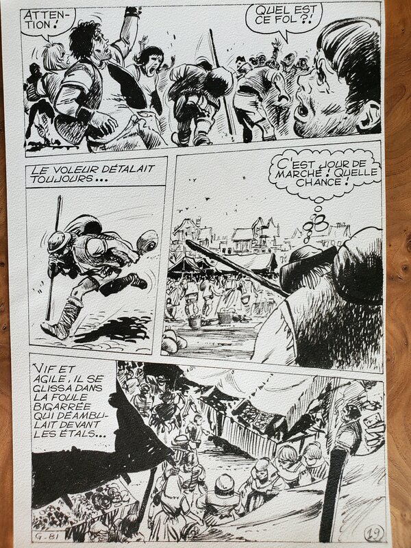 M V, BARON DE MALECORNE planche originale - Comic Strip