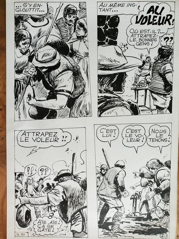 M V, BARON DE MALECORNE planche originale - Planche originale