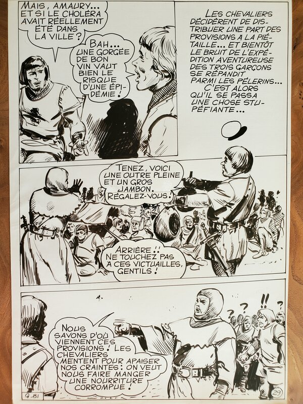 M V, BARON DE MALECORNE planche originale - Comic Strip