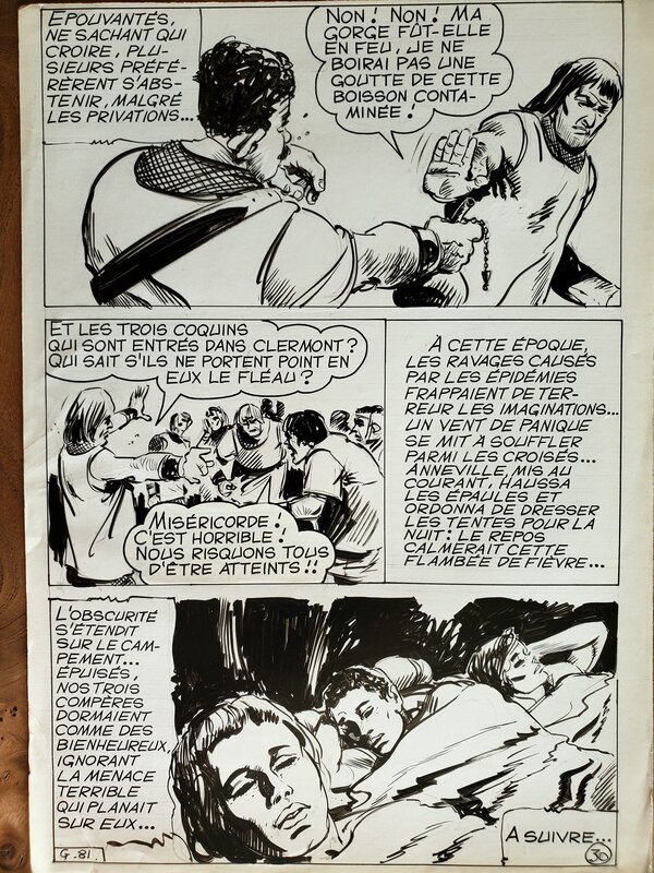 M V, BARON DE MALECORNE planche originale - Comic Strip
