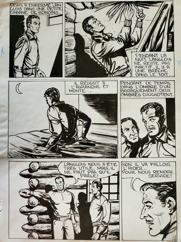 Daniel MASSARD DAMAS, DEWY, L'HOMME DE NULLE PART planche originale - Planche originale