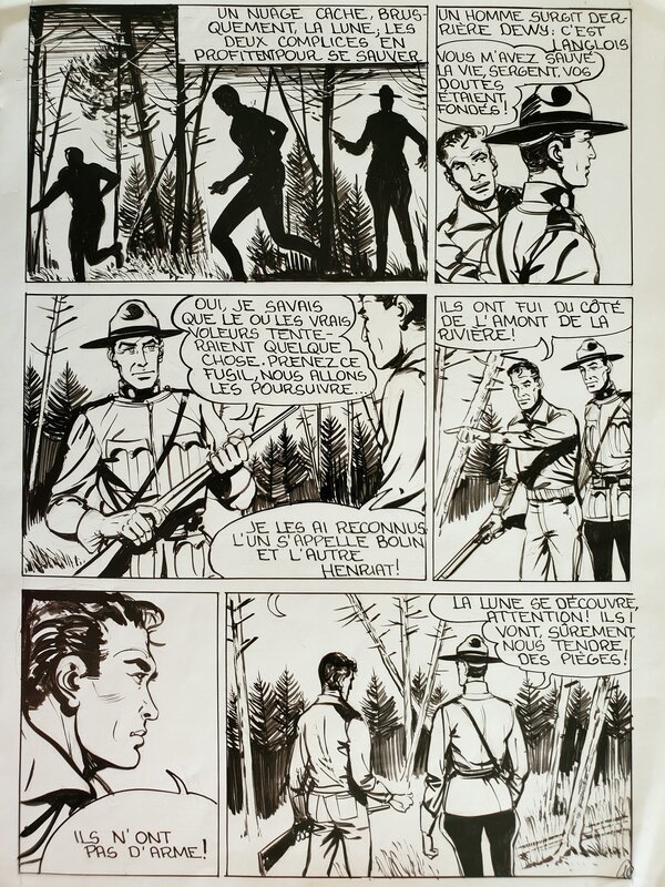 Daniel MASSARD DAMAS, DEWY, L'HOMME DE NULLE PART planche originale - Comic Strip