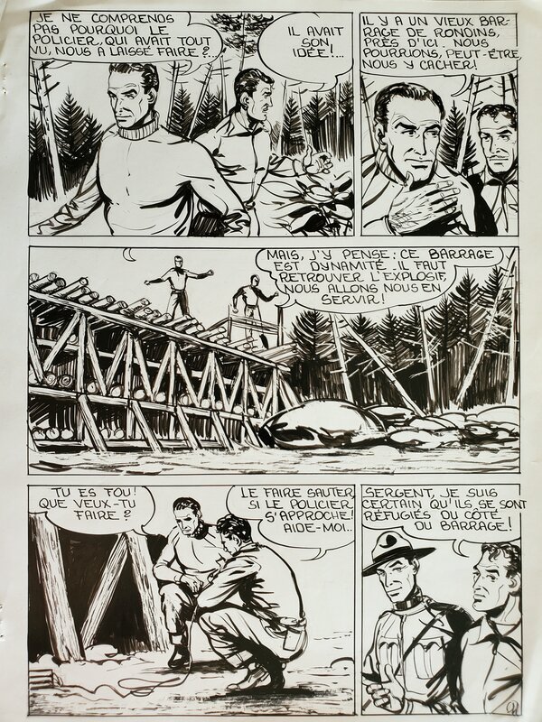 Daniel MASSARD DAMAS, DEWY, L'HOMME DE NULLE PART planche originale - Comic Strip