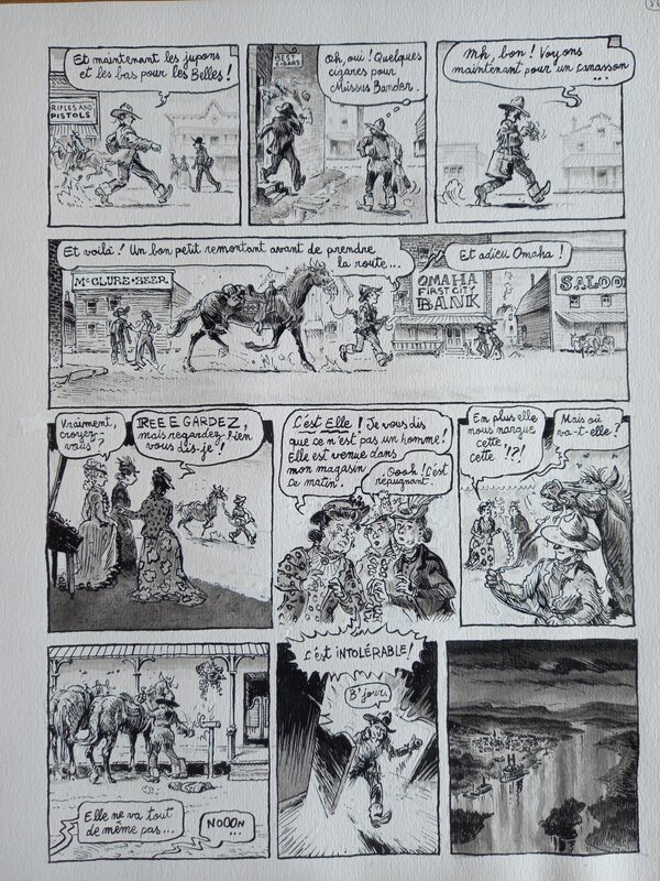 Matthieu Blanchin, Martha Jane Cannary - Omaha Saloon - Comic Strip