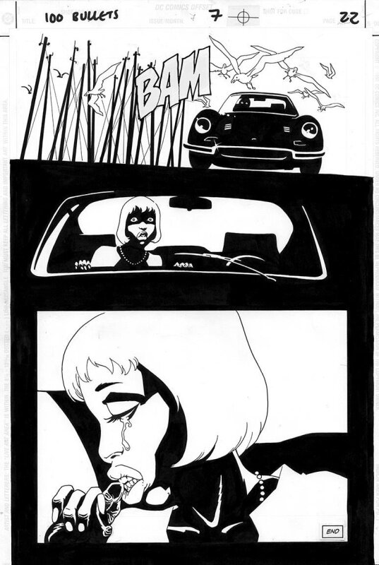 100 Bullets #7 par Eduardo Risso - Planche originale