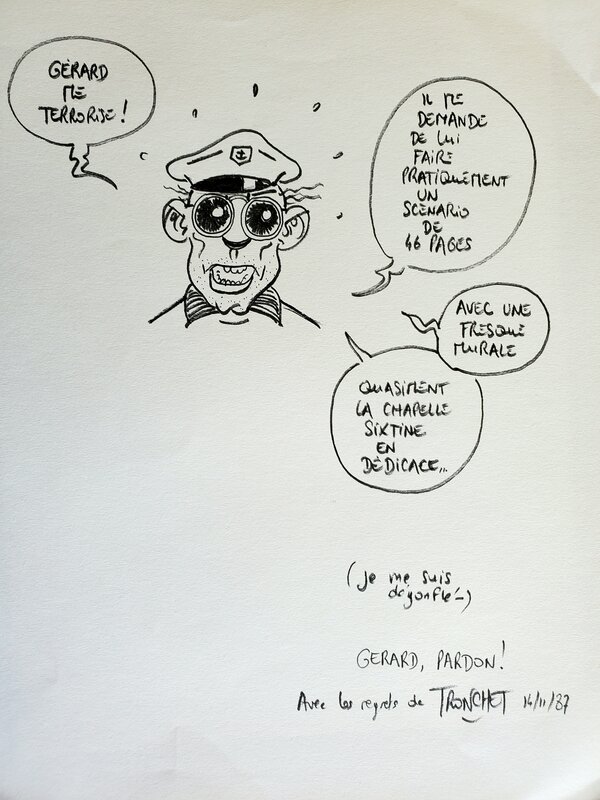 Dedicace by Tronchet - Sketch