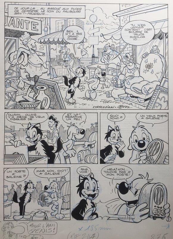 Clod, François Corteggiani, José Cabrero Arnal, Clod, Pif et Hercule, l'armoire diabolique, Pif Gadget#876, planche n°1, 1985. - Comic Strip