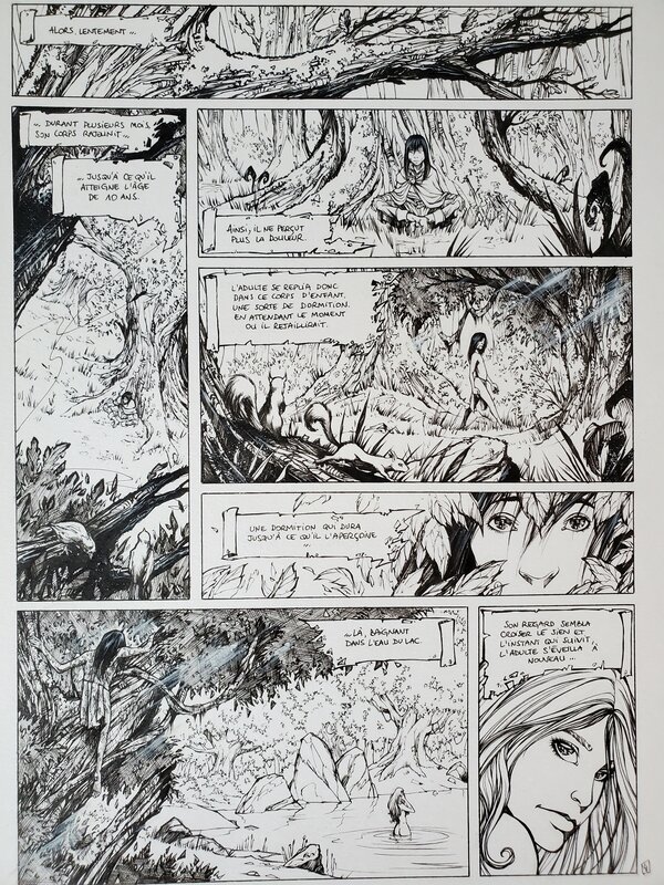 Pierre-Denis Goux, MERLIN-LE PROPHETE  T2 RENAISSANCE - Planche originale