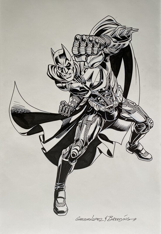 José Luis García-López, Brett Breeding, Batman - Dark Knight Illustration - Planche originale