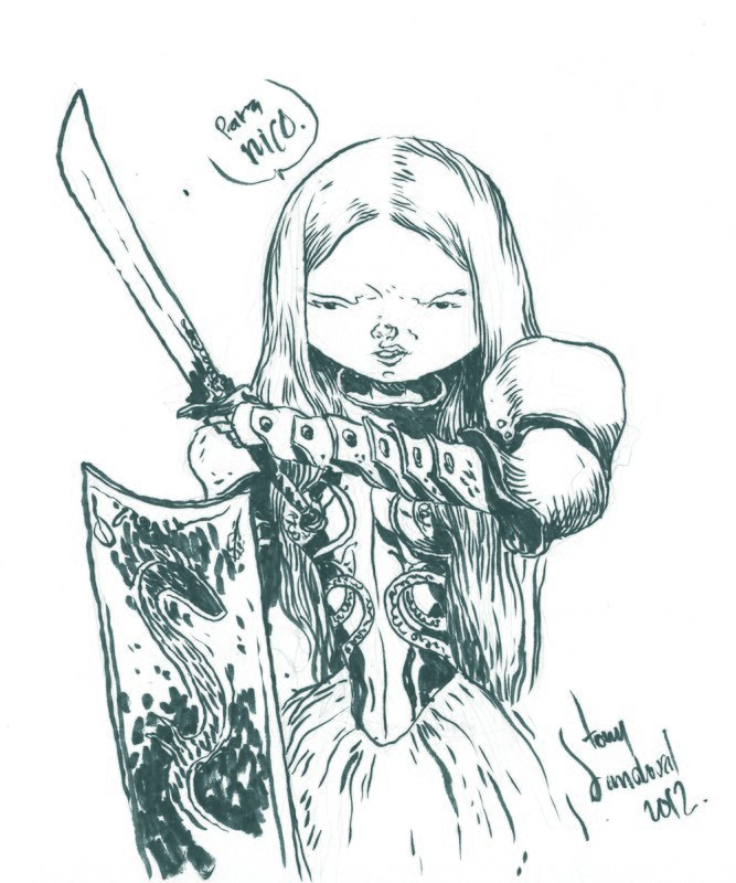 Une femme by Tony Sandoval - Sketch