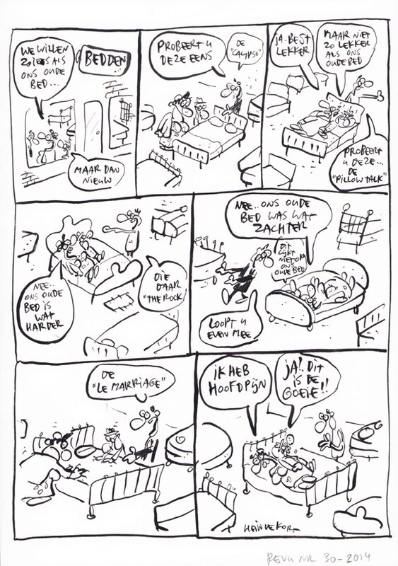 Hein de Kort | 2014 | Dirk en Desiree: Le marriage - Comic Strip