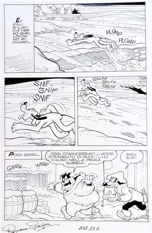 Romano Scarpa, Guido Martina, Sandro Del Conte, Buck Alias Pluto e il richiamo della foresta - Comic Strip