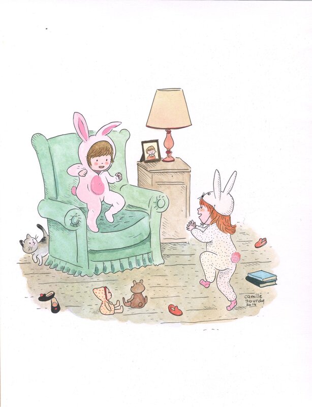 For sale - Camille Jourdy - Carnaval - Original Illustration