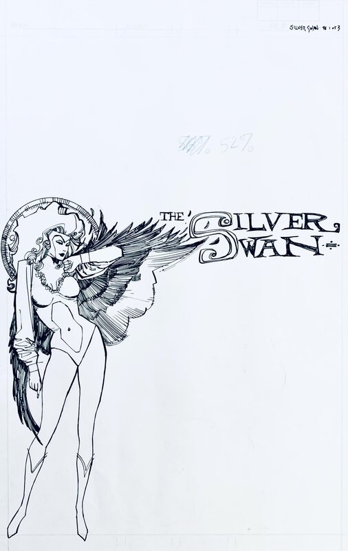 Silver Swan pour le DC Comics Showcase par Bill Sienkiewicz - Planche originale