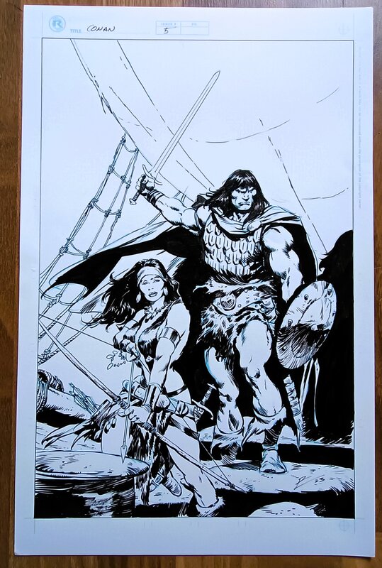 Conan the Barbarian by Rob de la Torre - Original Cover