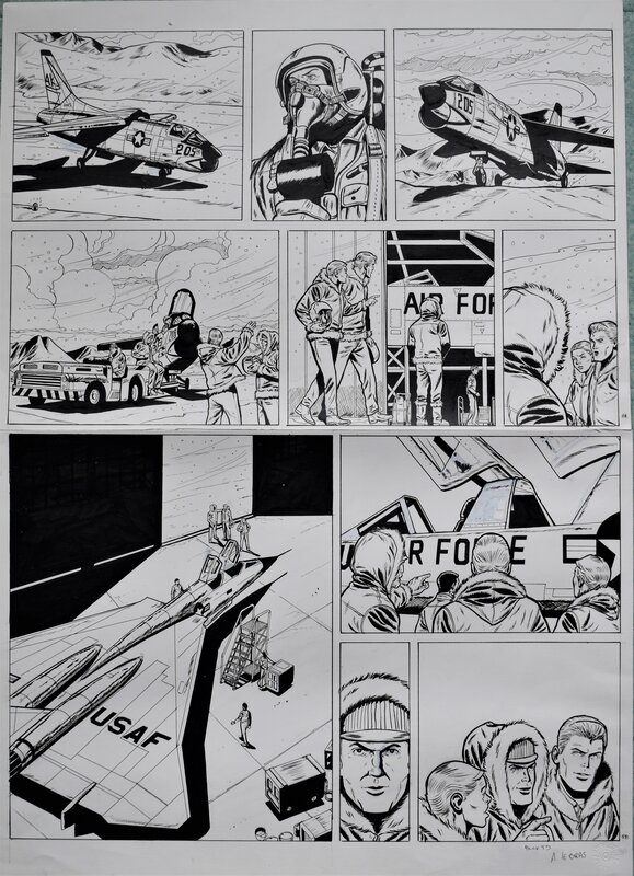 Buck danny par André Le Bras, Frédéric Marniquet, Zumbiehl - Planche originale