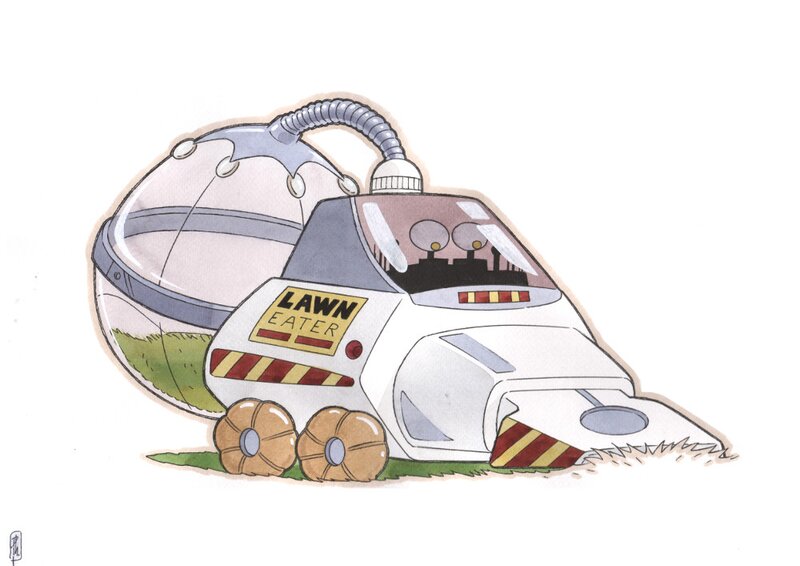 Philippe Pouzaud, 04 - IEUFE - Léto - 03 - Robot aspirateur - Illustration originale