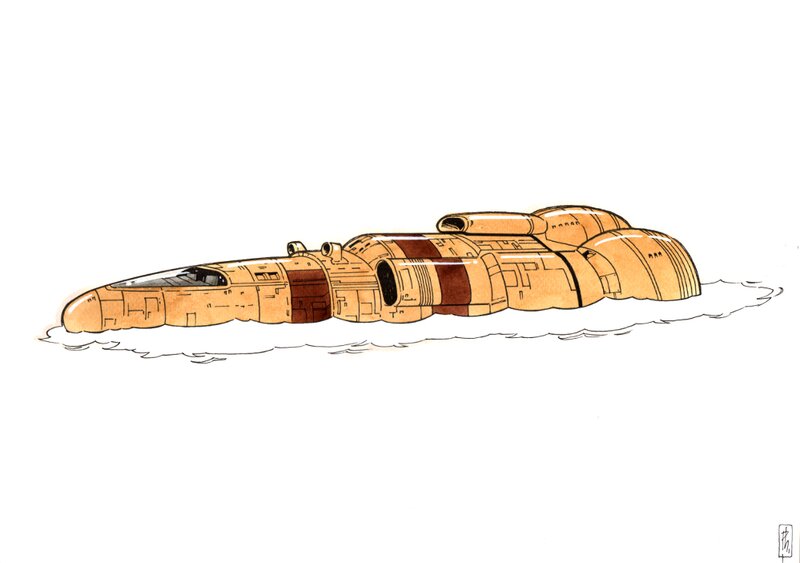 Philippe Pouzaud, 04 - IEUFE - Terre - 18 - Sous-Marin - Illustration originale