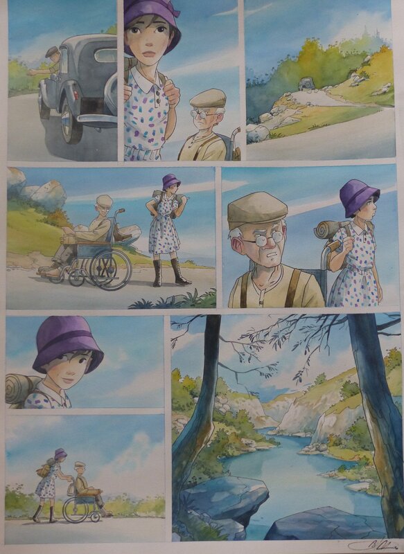 Paul et pauline par H Tonton - Planche originale