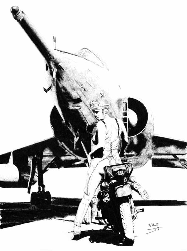 For sale - Mirage IV by Thib - Original Illustration