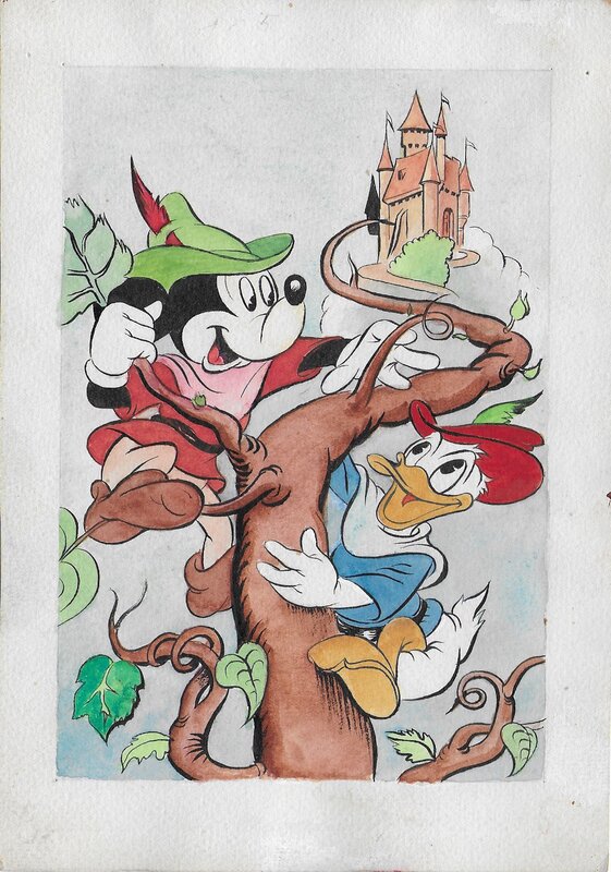 Walt Disney, unknown, Mickey Mouse and the Beanstalk - Planche originale