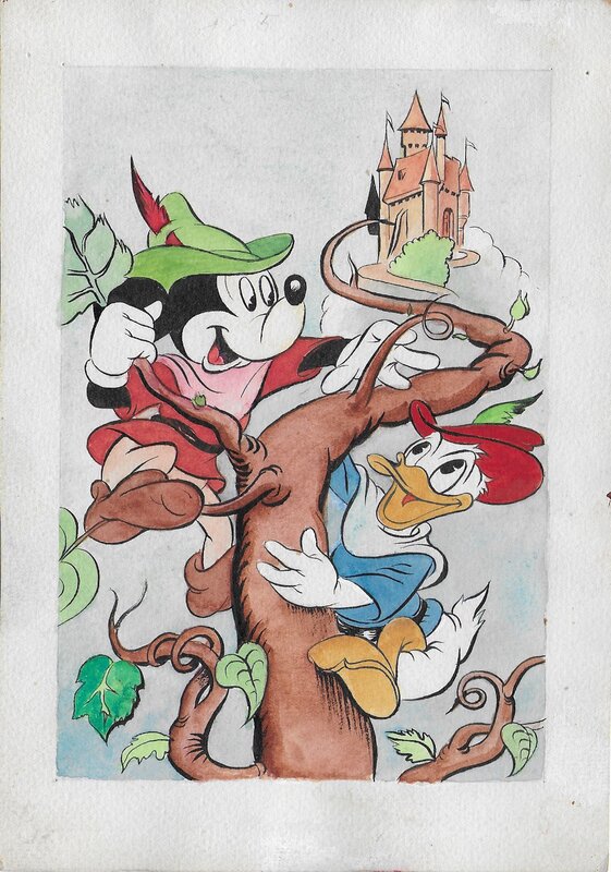 Walt Disney, unknown, Mickey et Le Haricot Magique - Planche originale