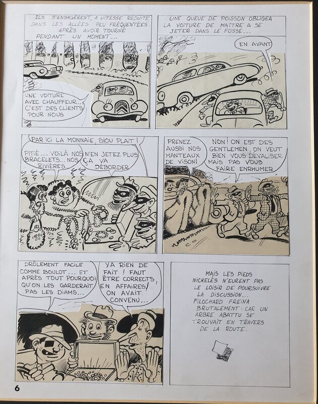 René Pellos, Les Pieds Nickelés détectives privés - Comic Strip