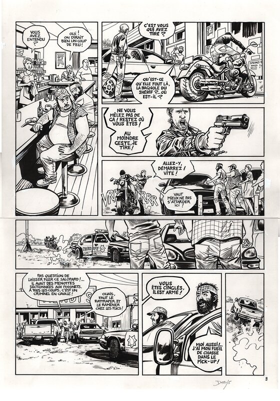 For sale - Denys, Cyberwar-Tome2-Planche 9 - Comic Strip