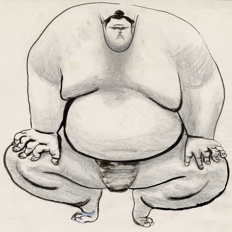 Sumo par David Prudhomme - Planche originale