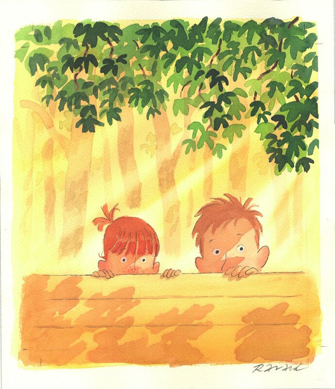 For sale - François Ravard - L'heure magique Couverture - Original Illustration