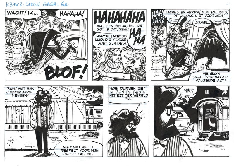 Dirk Stallaert, Bruno De Roover, De avonturen van K3: Circus Gaga - Planche originale