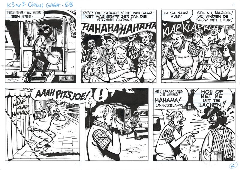 Dirk Stallaert, Bruno De Roover, De avonturen van K3: Circus Gaga - Planche originale