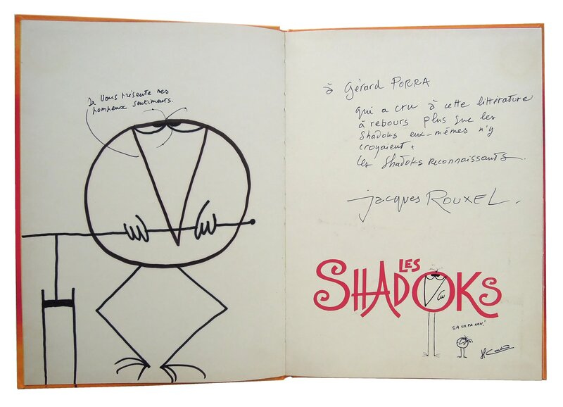 Jacques Rouxel, Dédicace Shadoks - 1975 - Sketch