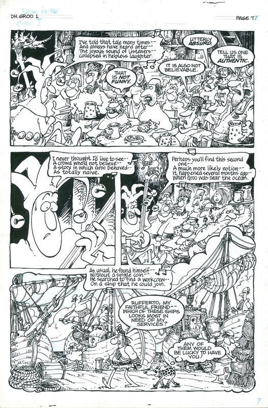 Groo page by Sergio Aragonés - Comic Strip