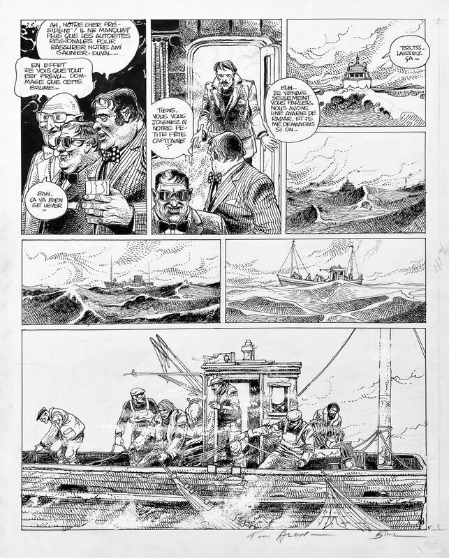 Enki Bilal - Le Vaisseau de Pierre - Planche 5 - Planche originale