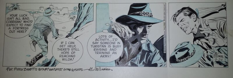 For sale - Al Williamson, Secret Agent Corrigan 24/09/1959 - Comic Strip