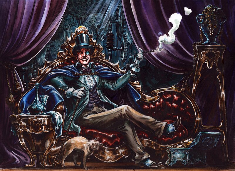 L'antre de lupin by Gwendal Lemercier - Original Illustration