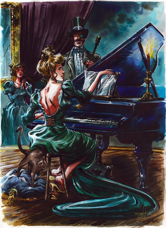 Piano n°2 par Gwendal Lemercier - Illustration originale