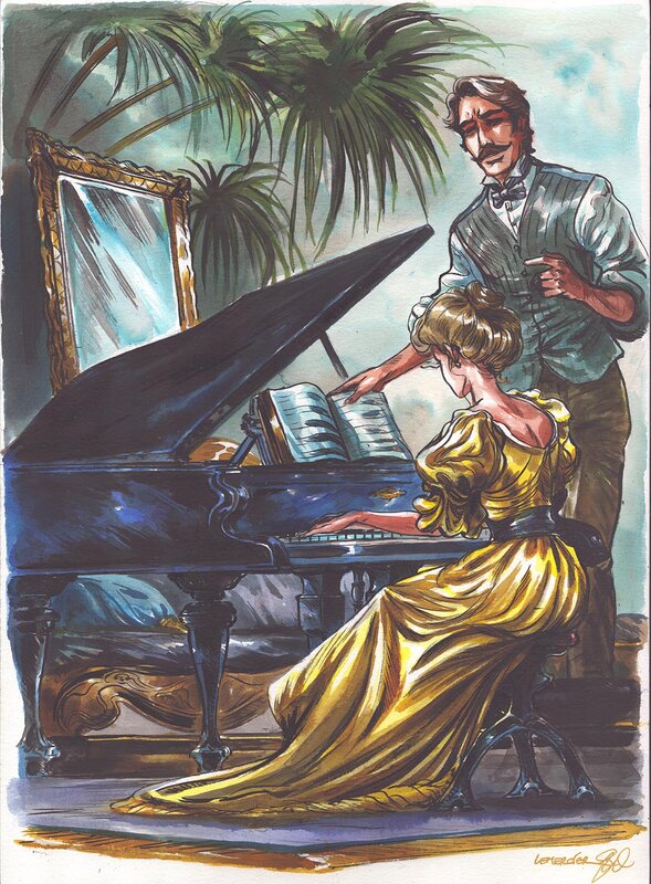 Piano1 by Gwendal Lemercier - Original Illustration