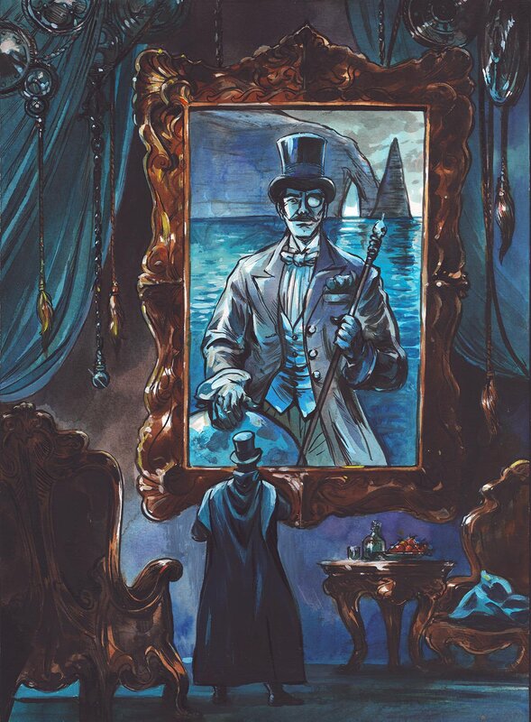 Gwendal Lemercier, Portrait d'Arsène Lupin - Original Illustration