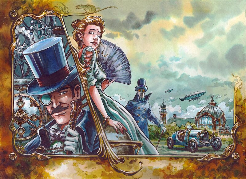 Gwendal Lemercier, Signé Lupin couverture - Original Illustration