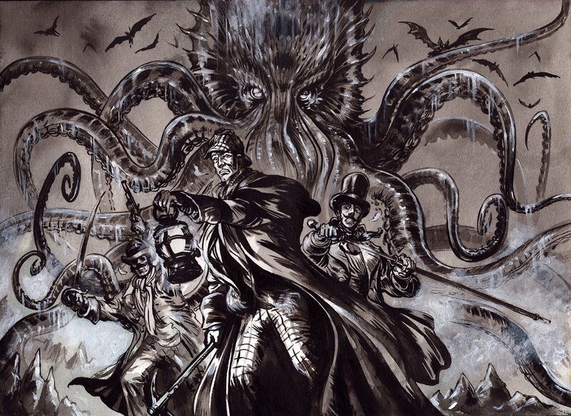 Tchulhu by Gwendal Lemercier - Original Illustration