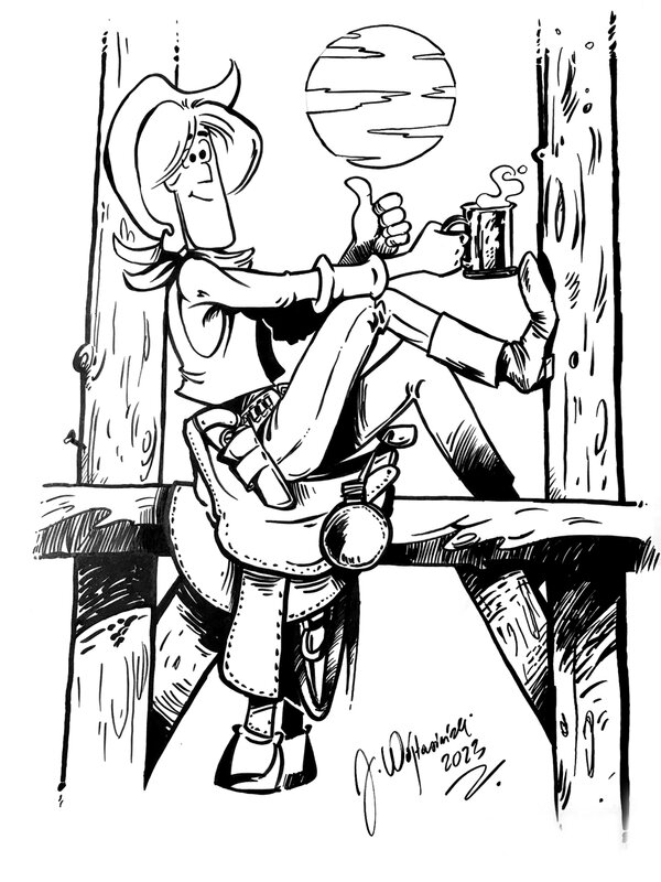 Binio Bill by Jarosław Wojtasiński - Original Illustration