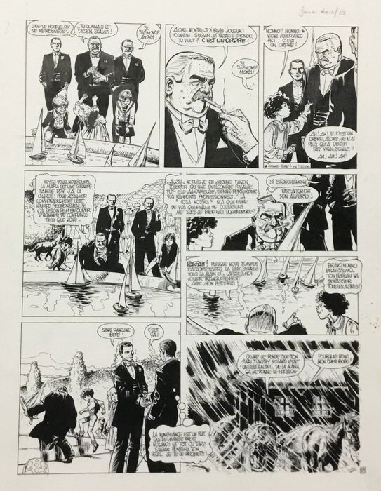 Franz - Planche originale - Thomas Noland T2 - Race de chagrin - Comic Strip