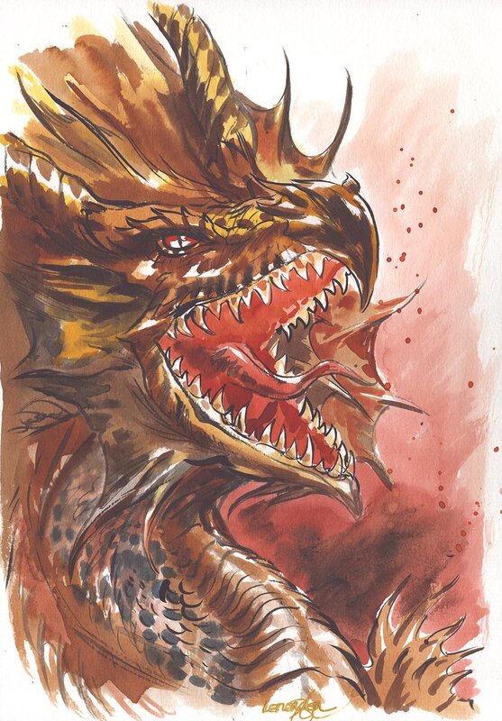 Dragon by Gwendal Lemercier - Sketch