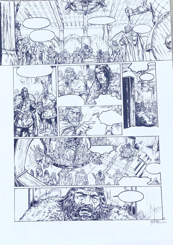 Gwendal Lemercier, Planche originale 32 elfes t9 - Planche originale