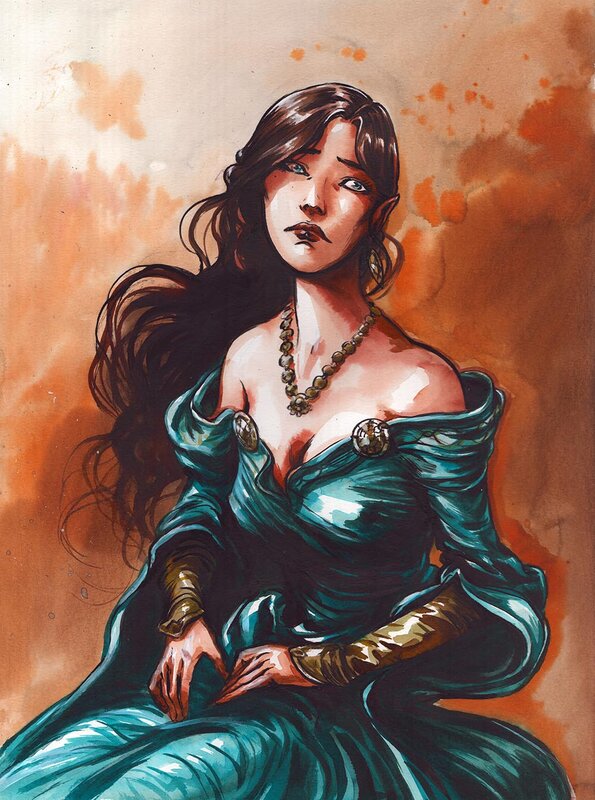 Portrait d'Aileen par Gwendal Lemercier - Illustration originale